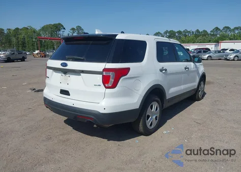 2017 Ford Police Interceptor из США, поврежденный, VIN 1FM5K8ARXHGB93123